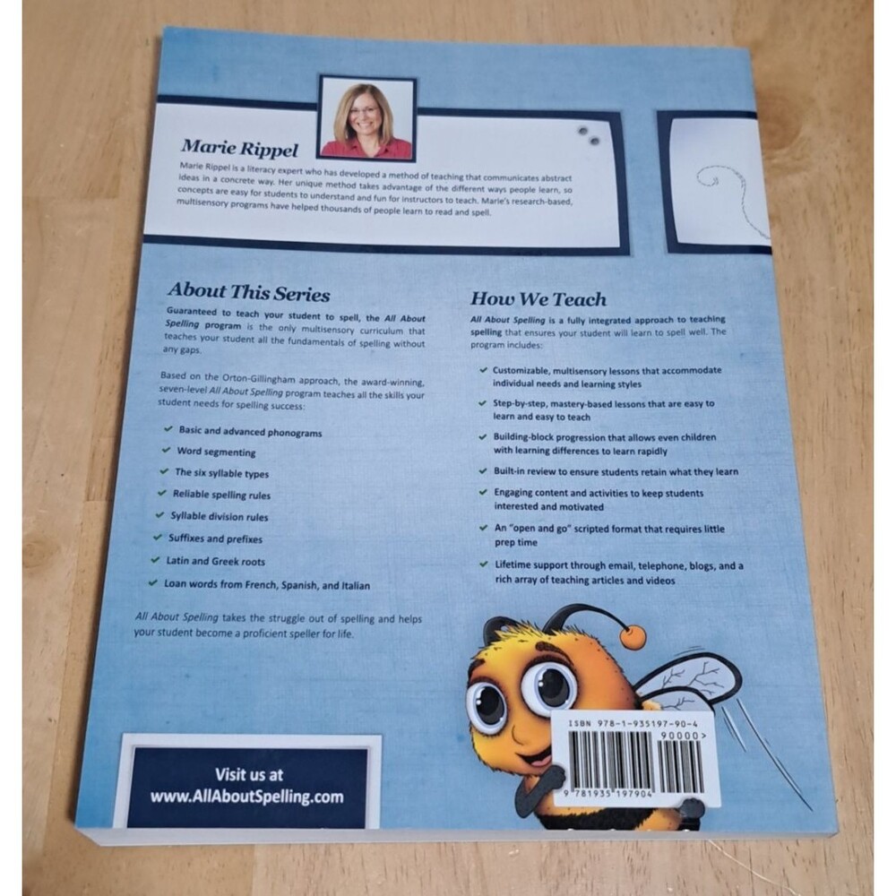 All About Spelling Level 1 Teacher's Manual Marie Rippel 2023 Paperback Blue - Picture 2 of 7